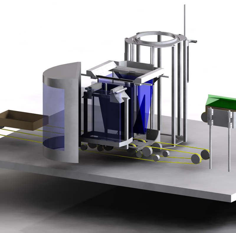 Výplň vrecúšok v krabici