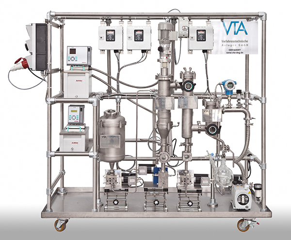 Pilotní destilační přístroj na stíranou fólii