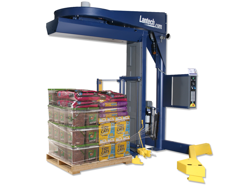 Poloautomatická ovinovací balička s roztažením na šířku