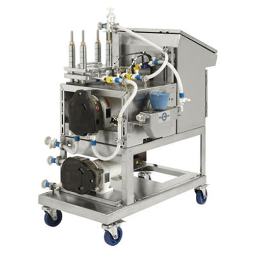 Poloautomatický systém tangenciálnej filtrácie