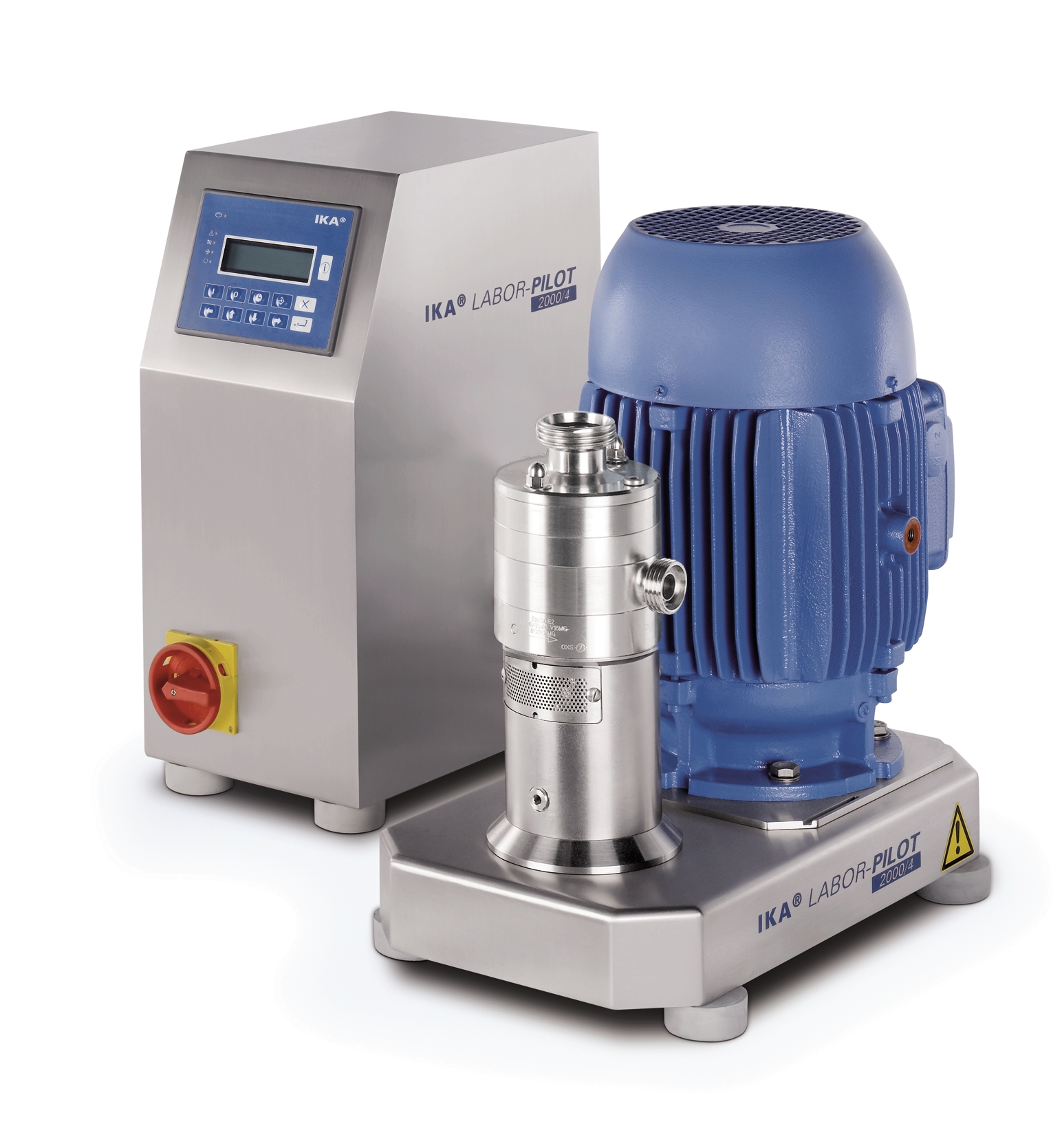 Pilot dispersing machine for testing and scale-up