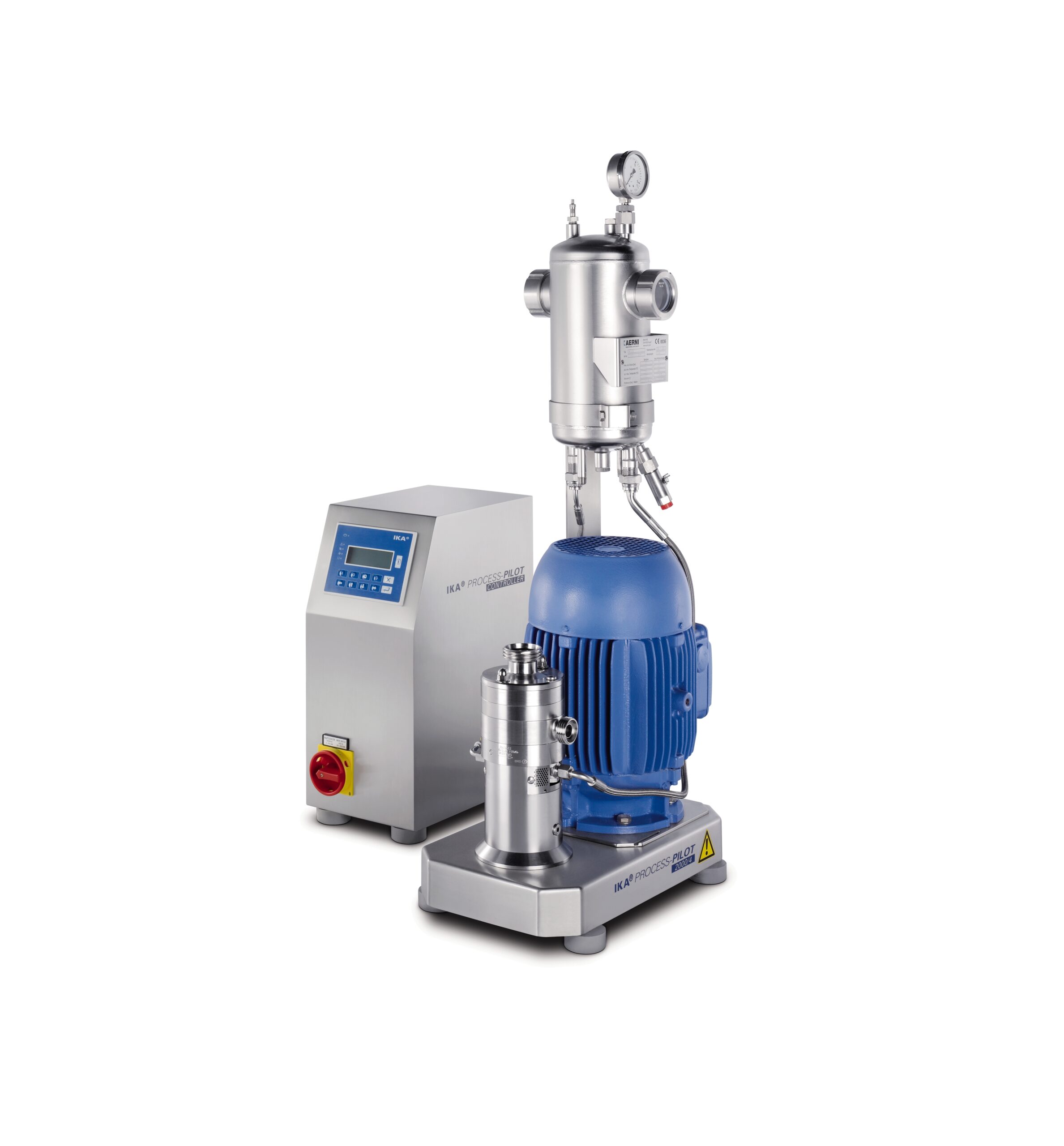 In-line laboratóriumi diszpergálógép