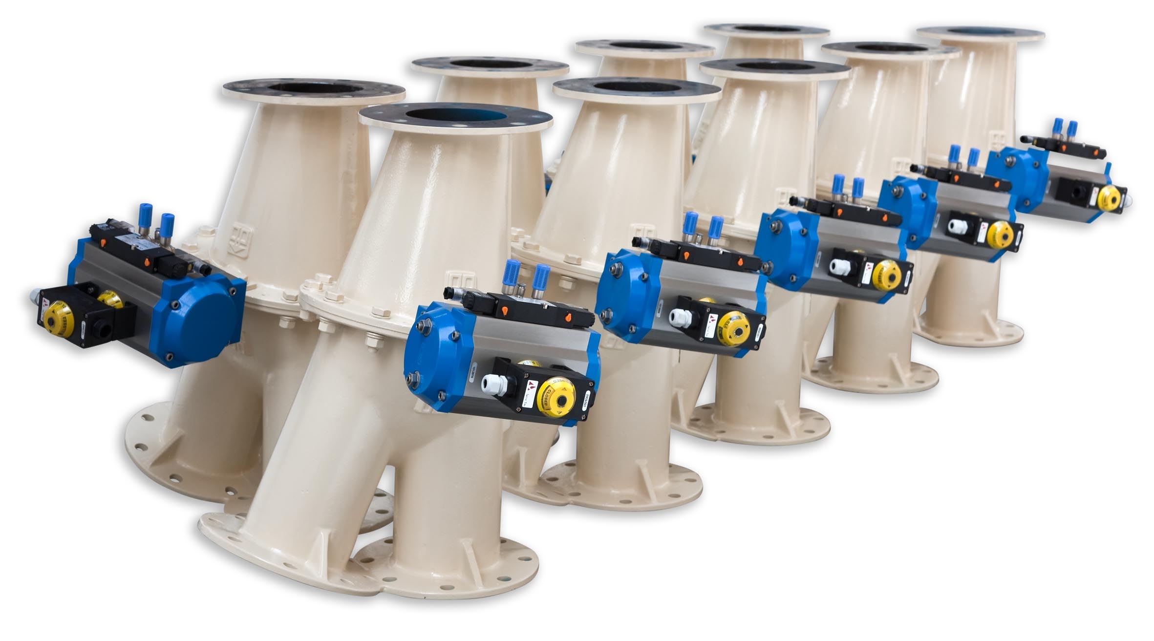 Two-way flap type diverter valve