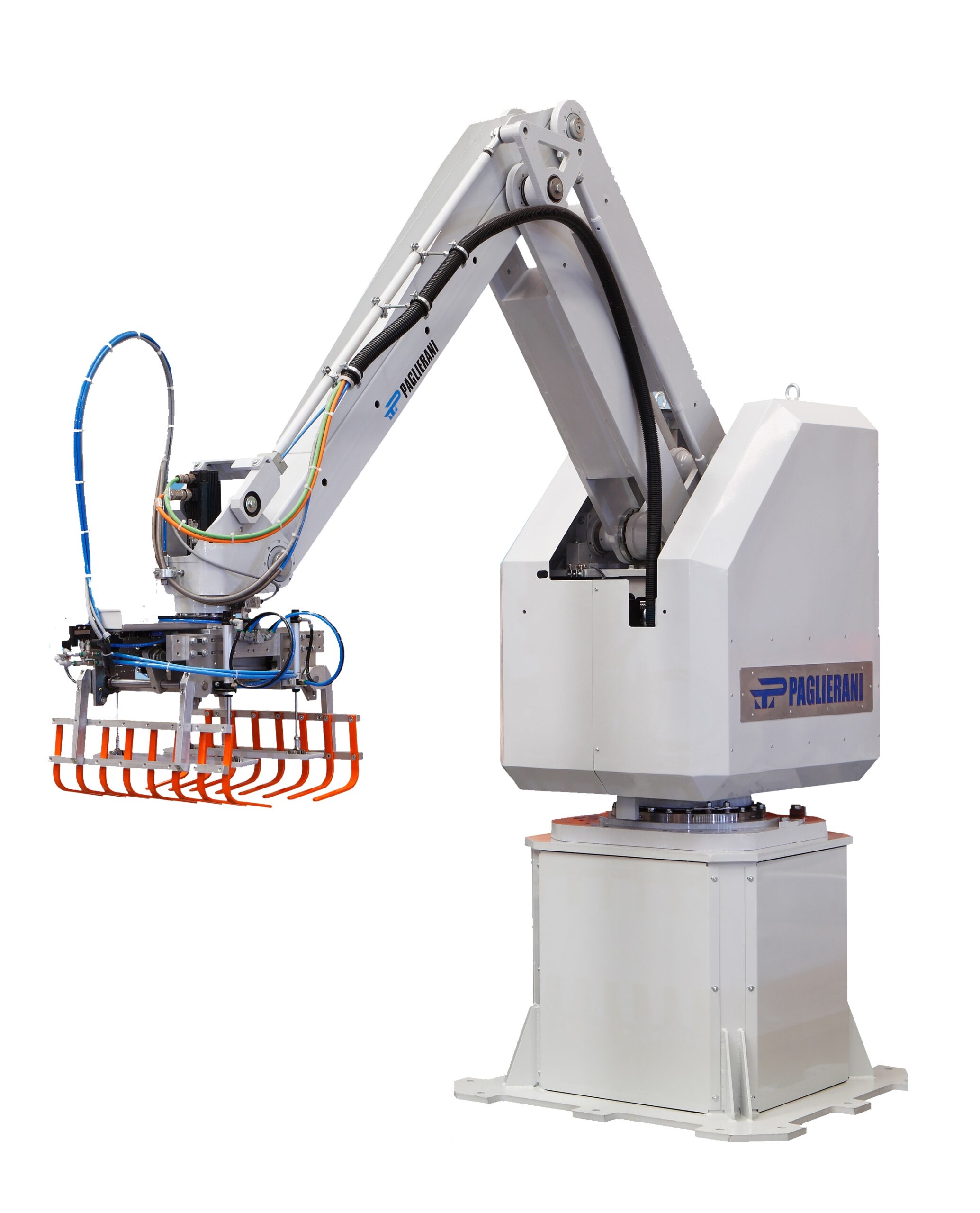 Palletizing robot arm