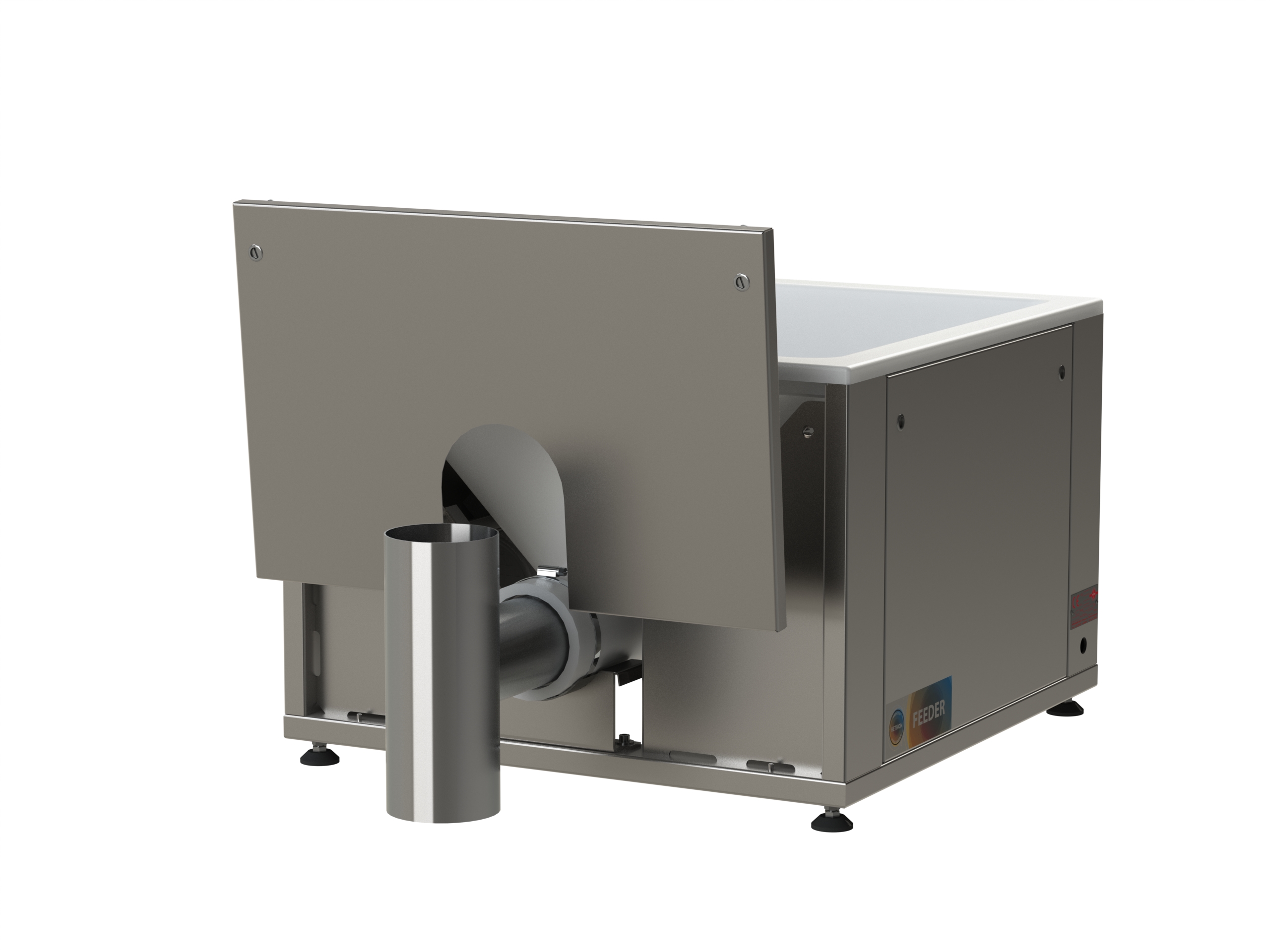 Podávač s flexibilným stenovým zásobníkom