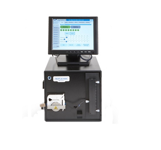 Online systém odberu vzoriek pre bioprocesy väčšieho rozsahu