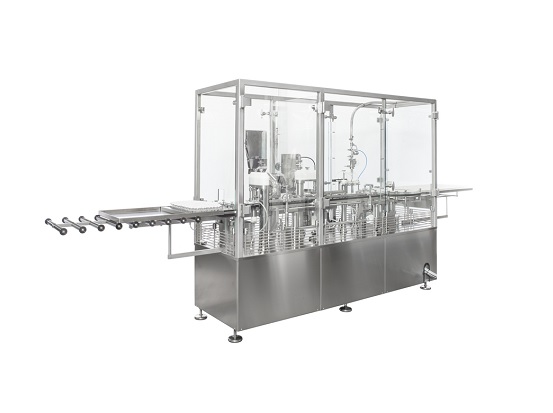 Priemyselný stroj na uzatváranie injekčných liekoviek