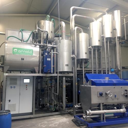 Evaporator for manure fertilizer