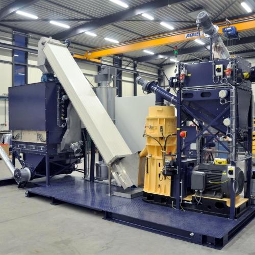 Peletovací linka na hnojení hnoje