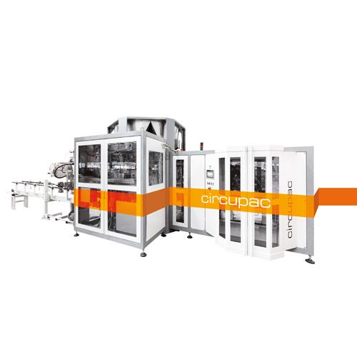 Plnicí stroj s otevřeným hrdlem pro prášky