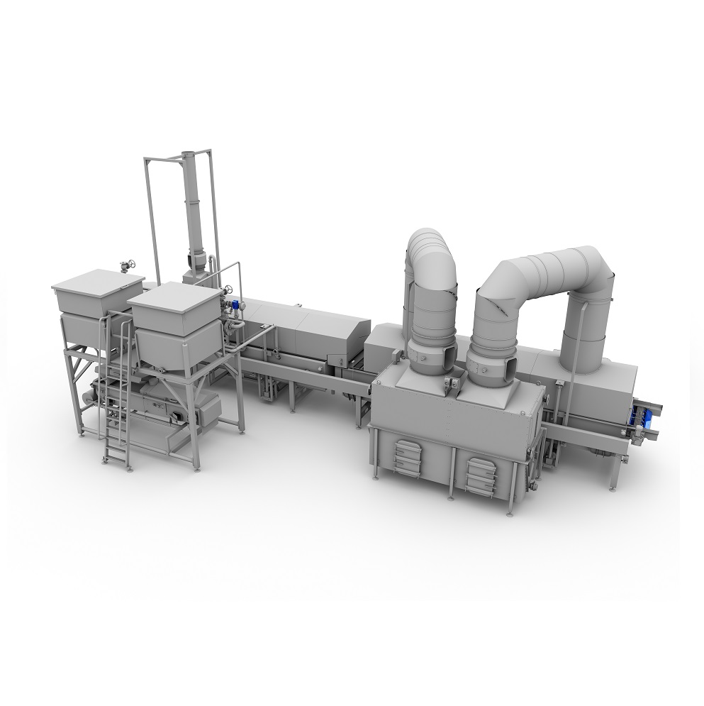 Линия жарки орехов