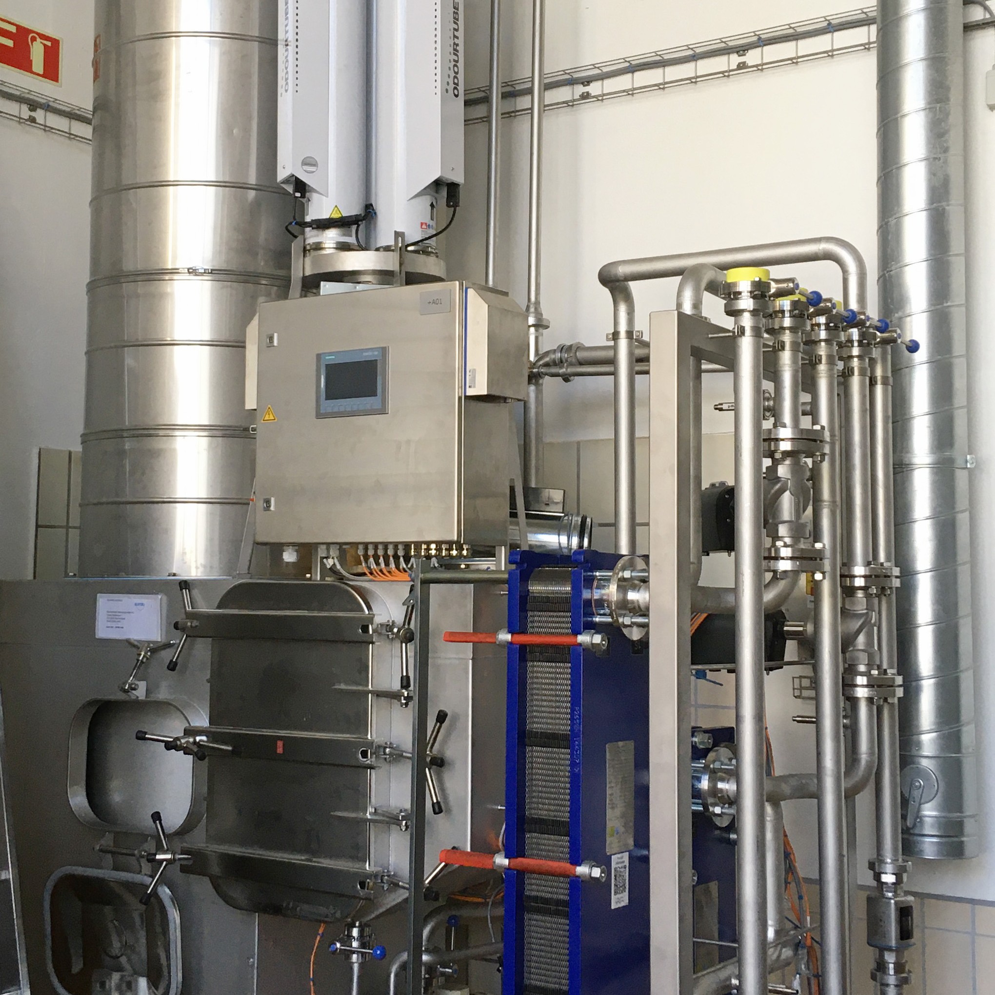 Jednotka na rekuperaci energie pro linku na výrobu bramborových lupínků