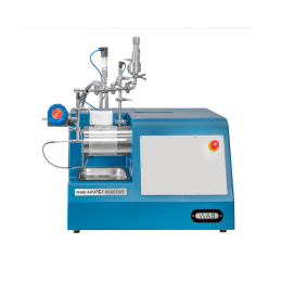 Agitátoros gyöngymalomreaktor mechanokémiai molekuláris szintézishez folyamatos áramlásban