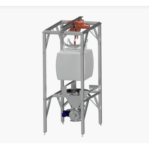 Bigbag ürítő rendszer élelmiszer-, vegyipari és gyógyszeripari felhasználásra