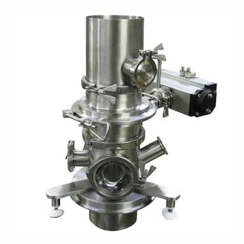 Powder flow control systems for precise gravity transfer