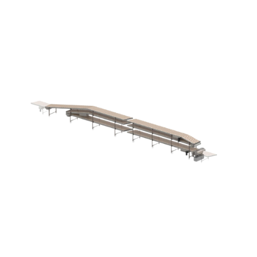 Dopravníkový systém pro chlazení výrobků v okolním prostředí