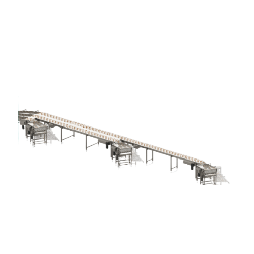 Systém distribúcie výrobkov pre veľkokapacitné baličky