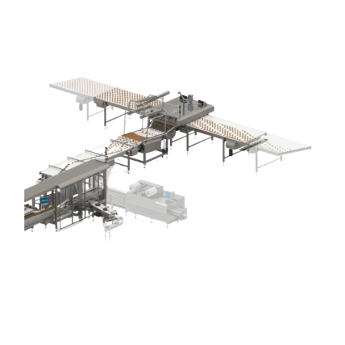 Automatikus betöltő szabálytalan alakú süteményekhez