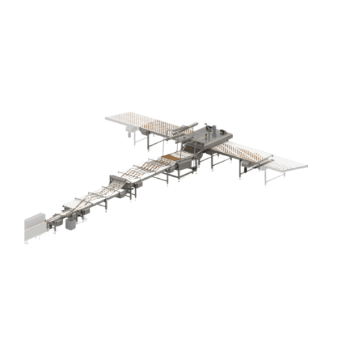 Systém Chicane pre balenie porcií Flowrapper