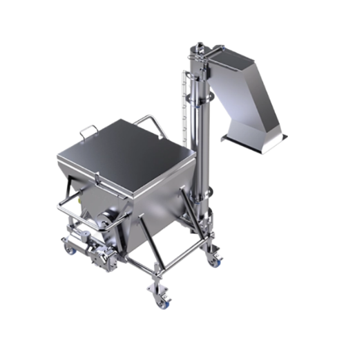 Flour and crumb feeders for breading and pre-dusting processes