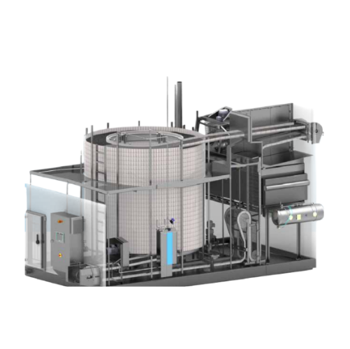 Spiral freezer for high-capacity food freezing