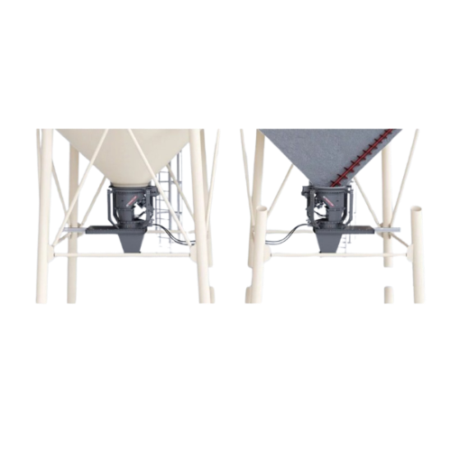 Vykladač pro sila s kónickým dnem