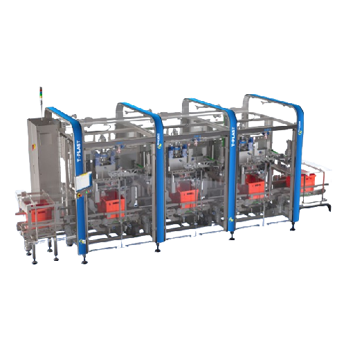 Vysokorychlostní systém vkládání sáčků pro centra pro plnění e-commerce