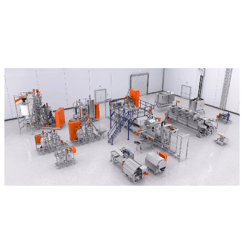 Automatická výrobní linka na gumové bonbóny a nutraceutika