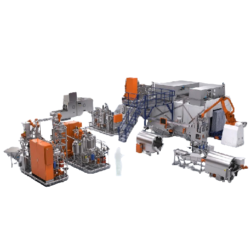 Fully-automatic non-starch production line for gummies