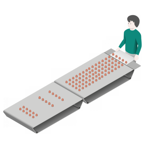 Prepadový dopravník na efektívnu manipuláciu s výrobkami