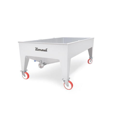 Perforált kád tejtejfeldolgozáshoz