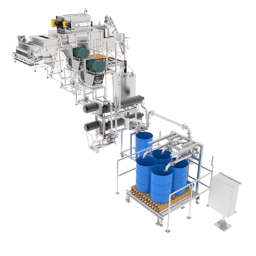 Integrovaná linka na výrobu ořechového másla