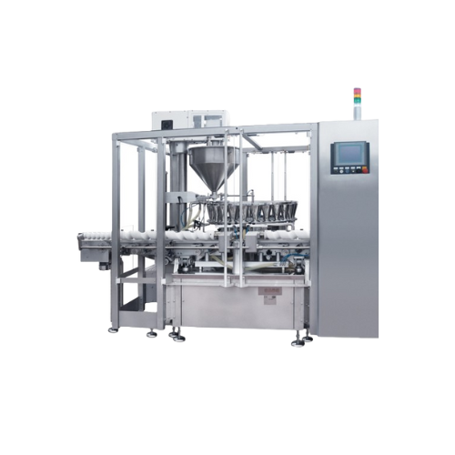 Systém dávkování prášku s kontinuálním pohybem