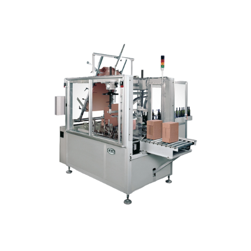 Intermittáló mozgatású, körbetekerhető tokpakoló