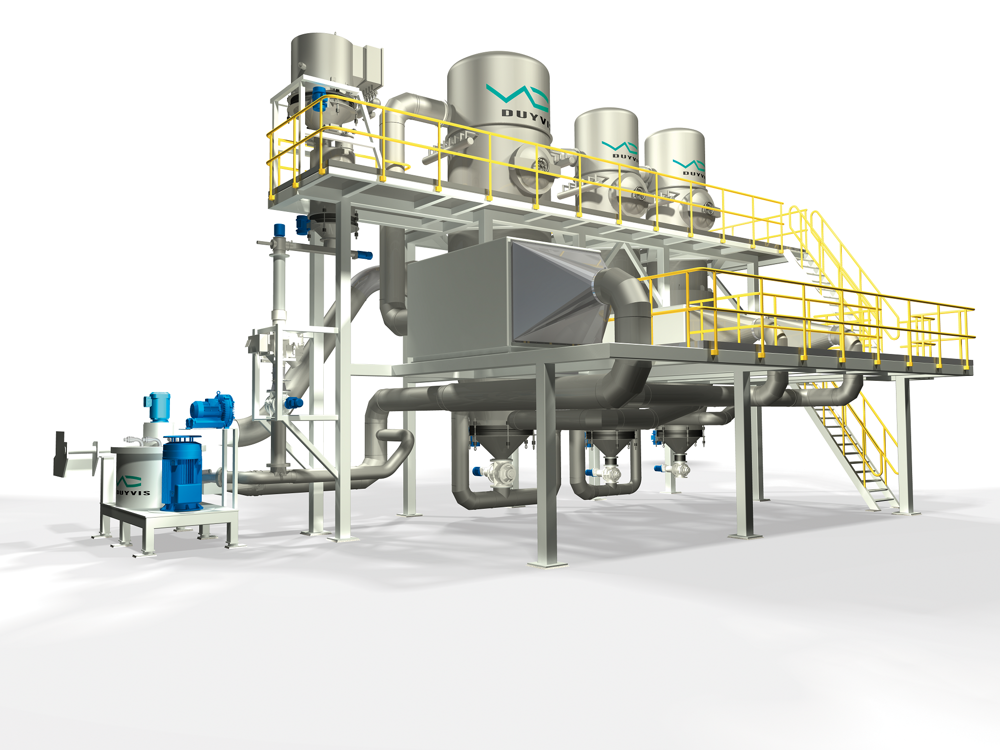 Kakaópor-feldolgozó vonal