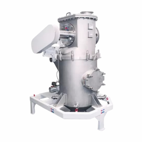 Folyamosított ágyas, ellentétes sugárhajtású malom ultrafinom por előállításához