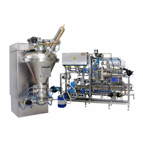 Cip/sip cleaning for solids processing systems
