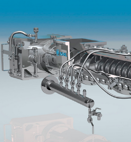 Extruder with annular gap expander