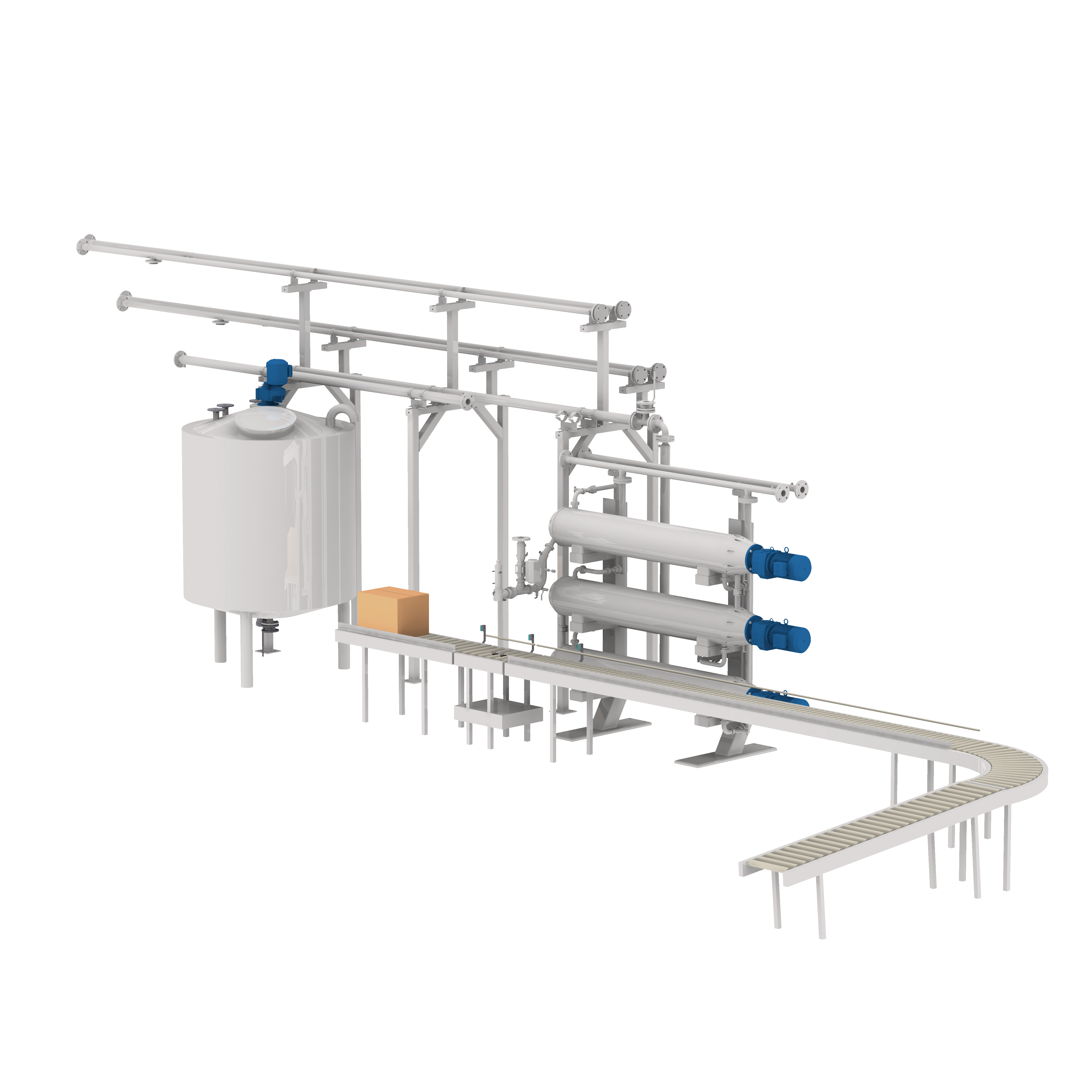 Blokovací linka na kakaové máslo s filtrem a likérem