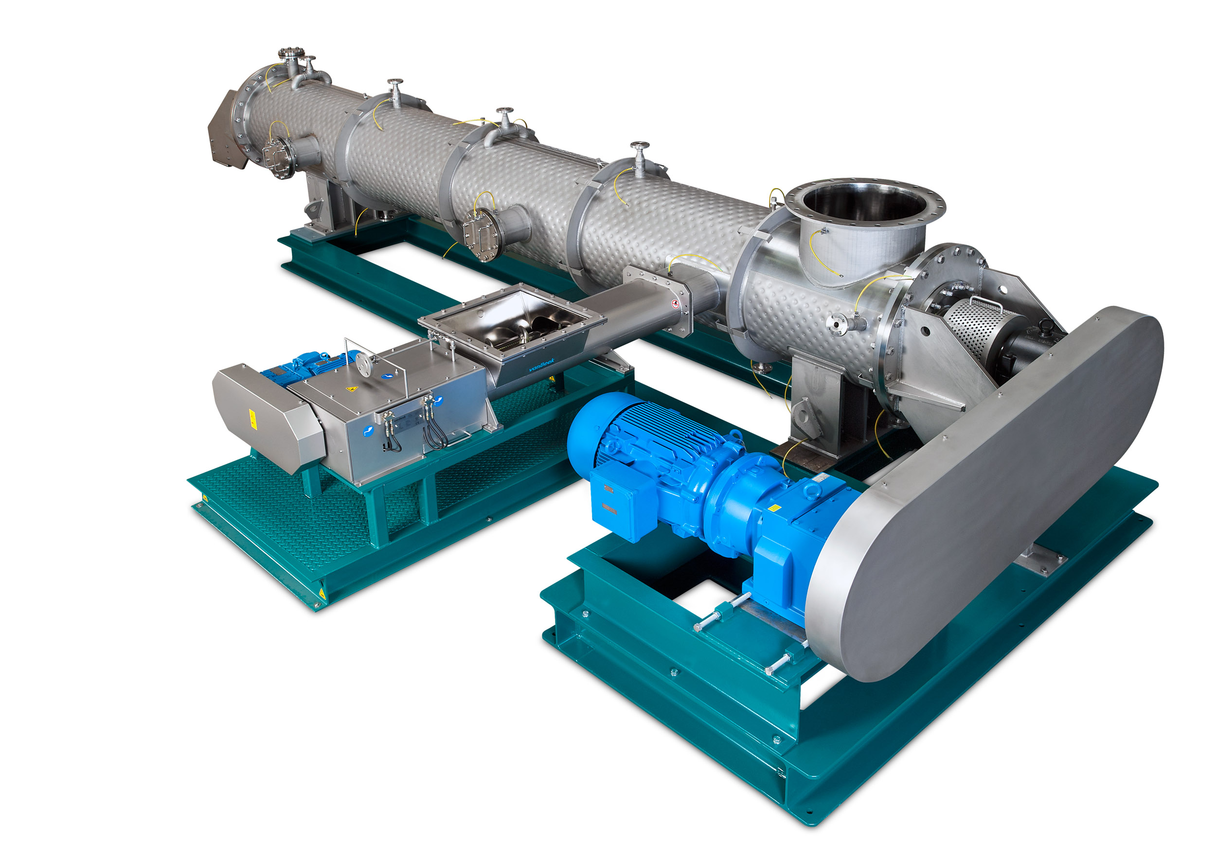 Continuous paddle dryer