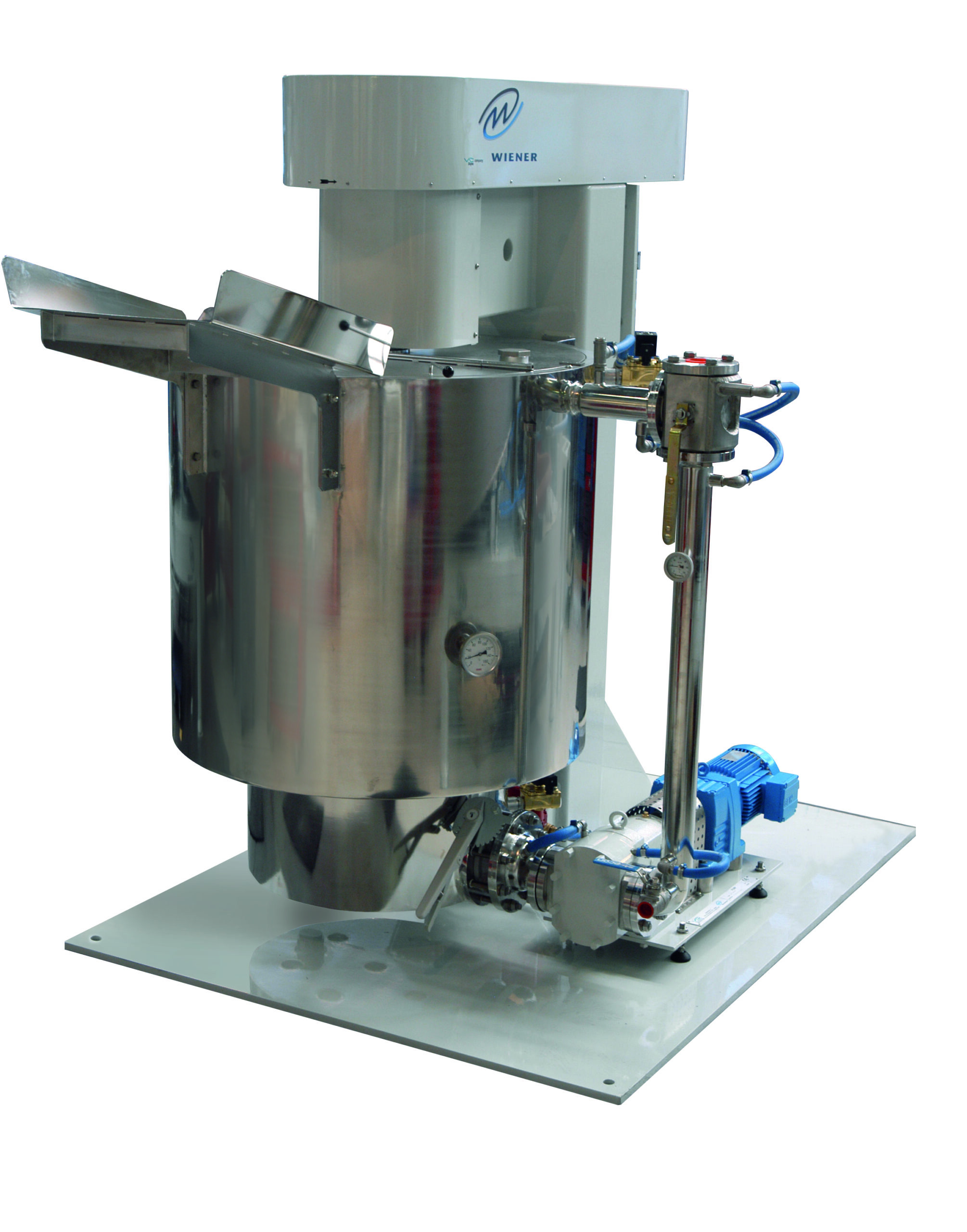 Mixer and refiner for chocolate compound