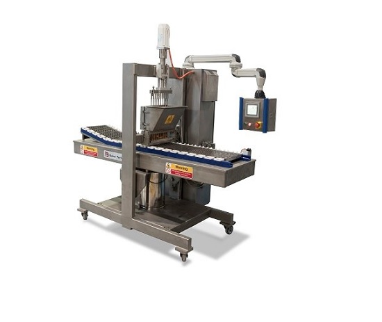 Gyártógép letétbe helyezett cukorkákhoz és zselékhez