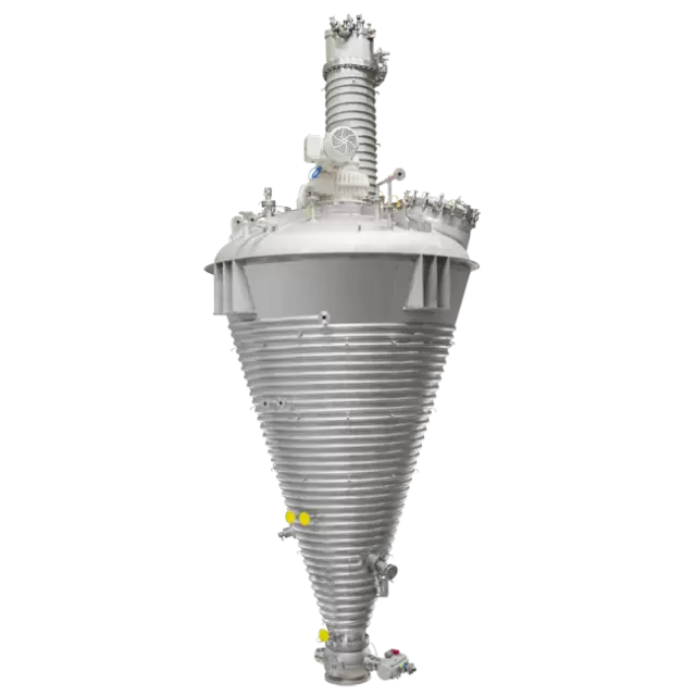 Conical screw vacuum dryer