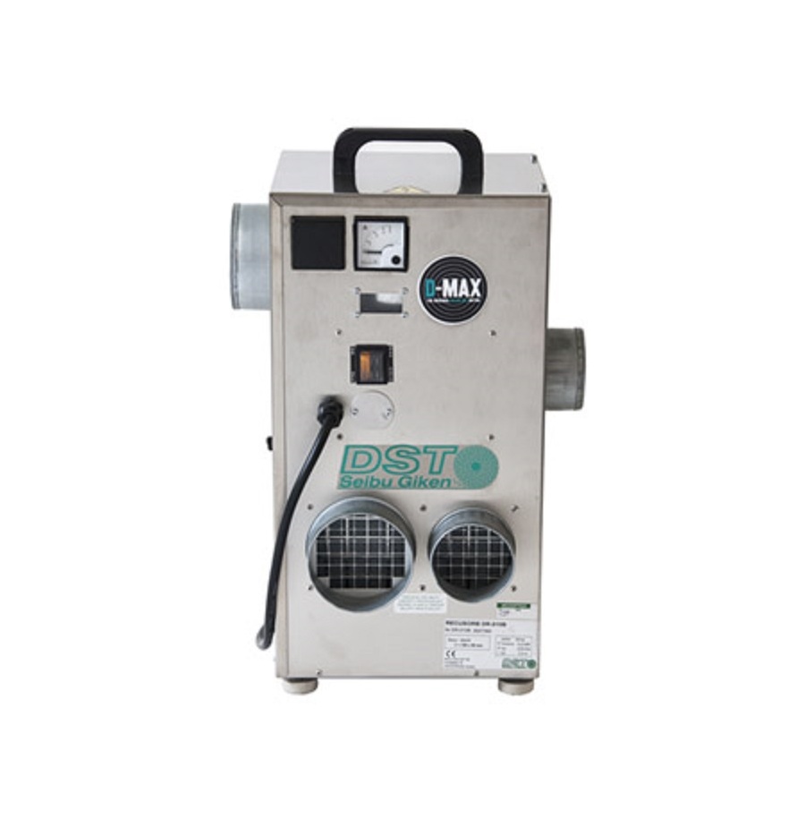 Sorption dehumidifier for overpressured rooms