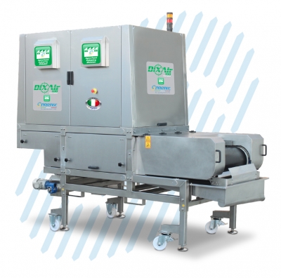 Optical Sorting Machine for Vegetables and Diced Fruit with Air Jet Rejection